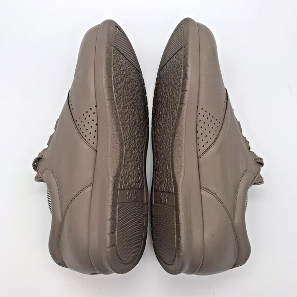 SAS Free Time Taupe Leather Women's 11.5N Shoes Comfy Lace Up Walking Sneakers - Picture 8 of 11